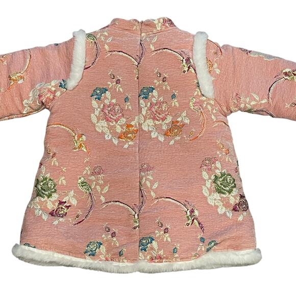 Baby Girls Chinese Dress Coat L Costume New Year Festive Traditional Outerwear - Picture 9 of 10